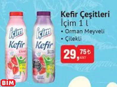 İÇİM  KEFİR ÇEŞİTLERİ